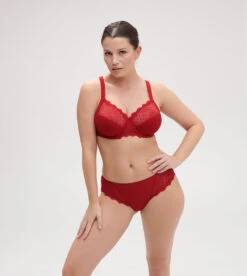 Caresse Full Cup Control Bra - Tango Red -SIMONE PERELE Sales 12A320 Caresse Control Full Cup Underwire TangoRed.03 127db4e0 f931 4032 92b2 edba7aabeb0a
