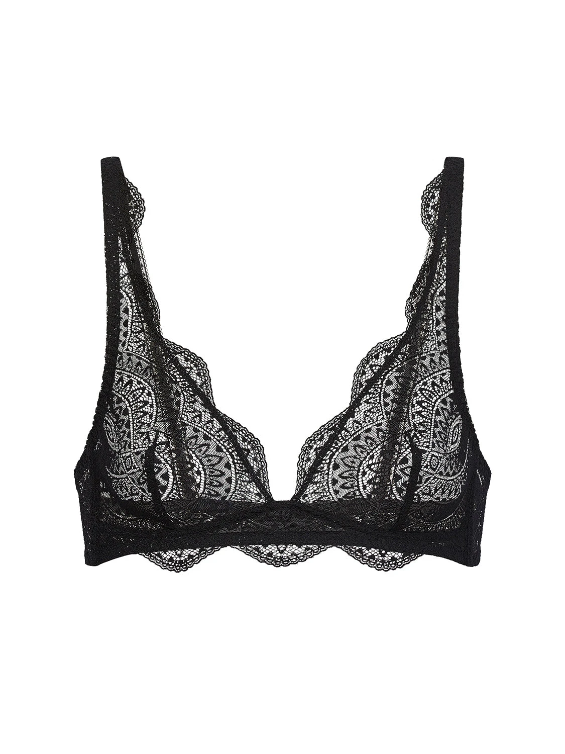 Karma Soft Cup Triangle Bra - Black 4 Karma Soft Cup Triangle Bra - Black - Image 2