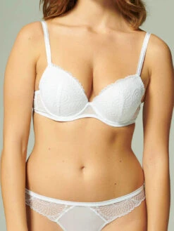 Reflet Push Up Bra - White