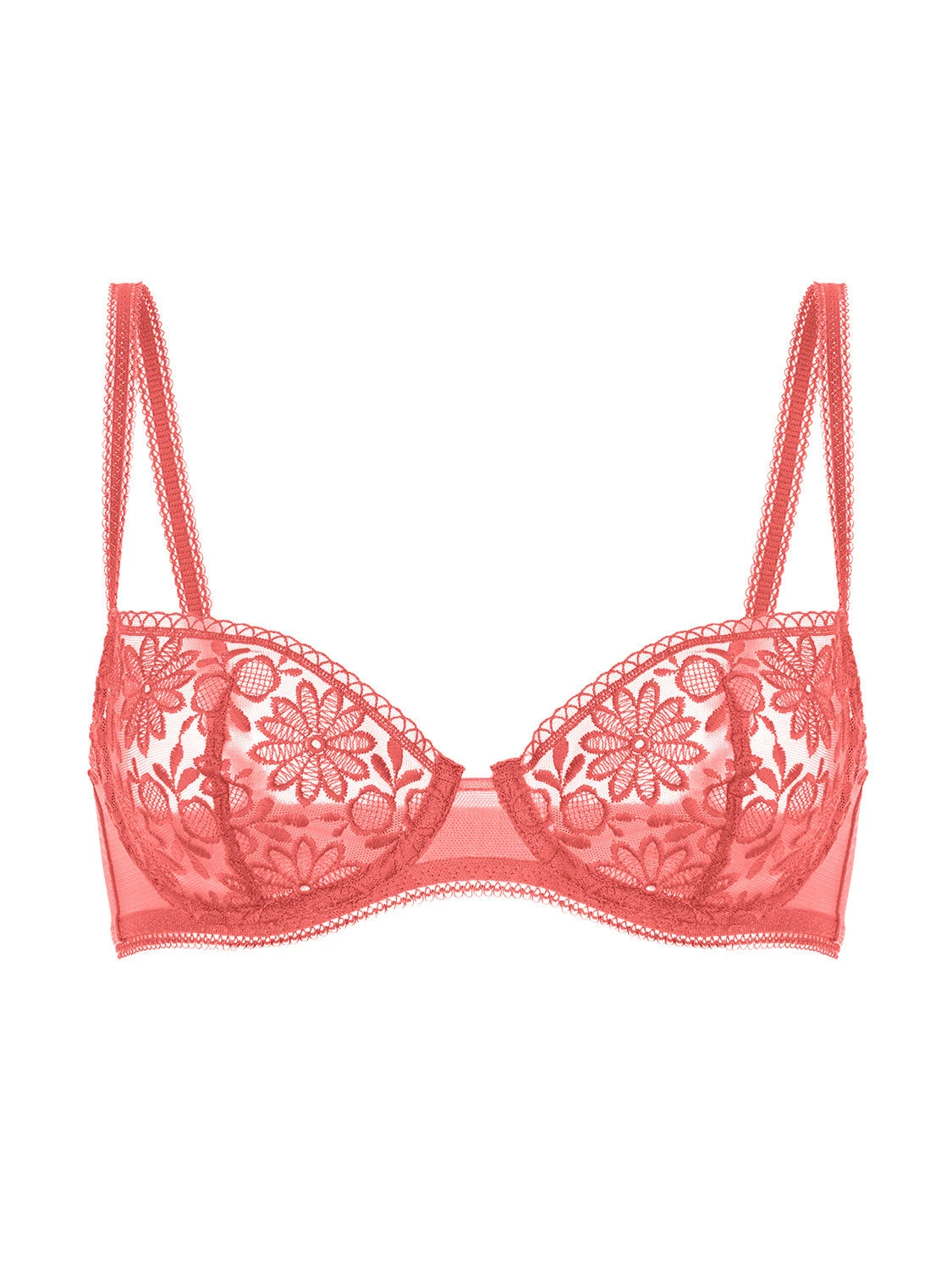 Amazone Half Cup Bra - Texas Pink 4 Amazone Half Cup Bra - Texas Pink - Image 2