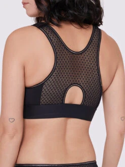 Harmony Wire Free Sports Bra - Black -SIMONE PERELE Sales 1SA261 Harmony Crop Black.02 ba97da40 ee6f 4fac aeb4 bbddb7c9bf2a