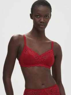 Caresse Soft Cup Bra - Tango Red