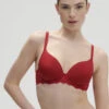Caresse 3D Plunge Contour Bra - Tango Red -SIMONE PERELE Sales 1 12A316 435 1 dc266fef 7c9c 4b46 8841 271adf6bf063