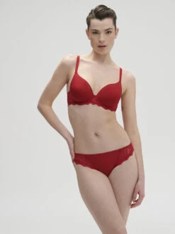 Caresse 3D Plunge Contour Bra - Tango Red -SIMONE PERELE Sales 1 12A316 435 3 121349f8 d649 4376 9089 281e1c85d5d4