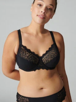 Caresse Full Cup Control Bra - Black