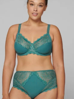 Caresse Full Cup Control Bra - Boreal Green