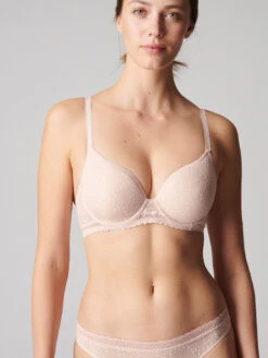 Comete 3D Plunge Contour Bra - Sable Rose