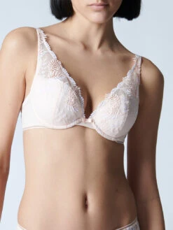 Bloom Triangle Push Up Bra - Powder Petal
