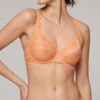 Reve Square Neck Full Cup Bra - Apricot