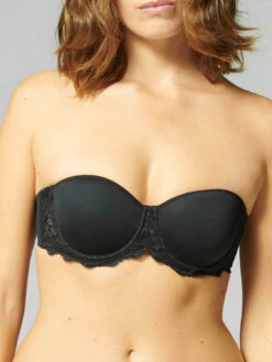 Caresse 3D Strapless Bra - Black
