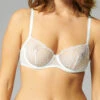 Reflet Half Cup Bra - White -SIMONE PERELE Sales 1 13Z330 011 3 a3d4be21 3f53 4fe4 a246 714449a24ec9