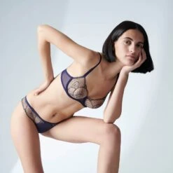 Reflet Half Cup Bra - Midnight -SIMONE PERELE Sales 1 13Z330 562 2 ee89a92d 2403 43f3 9715 f78496b2cb69