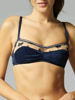 Augustine Soft Cup Triangle Bra - Night Blue