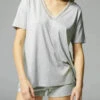 Brume Short Sleeve Night Top - Mineral Grey -SIMONE PERELE Sales 1 19S901 841 2 e4c7b547 6aac 4beb 9985 b3a605590cb0
