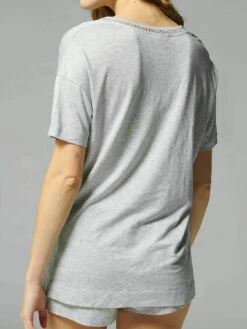 Brume Short Sleeve Night Top - Mineral Grey -SIMONE PERELE Sales 1 19S901 841 5 4981b393 c42f 458d 9dbc 436b7ef1e14a