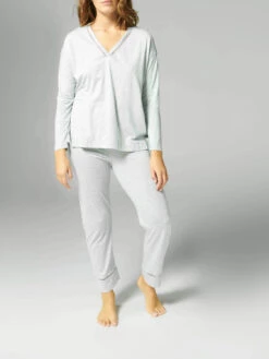 Brume Long Sleeve Night Top - Mineral Grey -SIMONE PERELE Sales 1 19S903 841 2 8767bfe2 29ba 4514 8b14 e4fde8a0f319