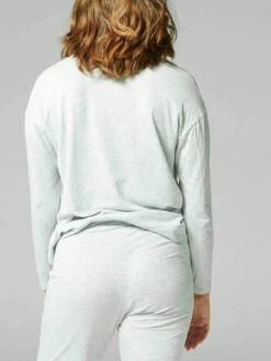 Brume Long Sleeve Night Top - Mineral Grey -SIMONE PERELE Sales 1 19S903 841 5 bf9490e3 22e8 4c4b b5d1 d0289c101fc5