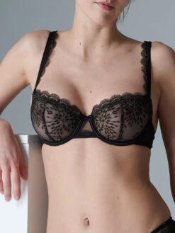 Singuliere Half Cup Bra - Black