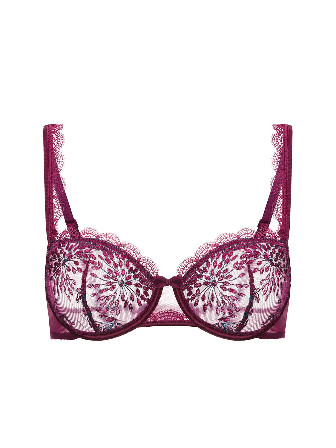 Singuliere Half Cup Bra - Syrah 4 Singuliere Half Cup Bra - Syrah - Image 2