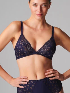 Aimee Soft Cup Triangle Bra - Midnight