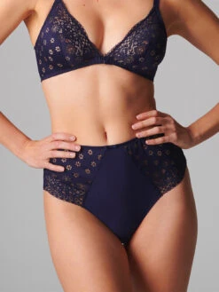 Aimee Retro High Brief - Midnight