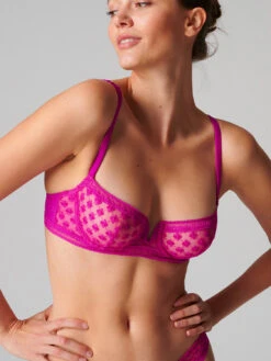 Hortense Half Cup Bra - Bouganvillea