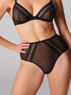 Iris Retro High Brief - Black