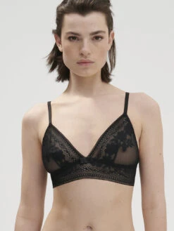 Heloise Soft Cup Triangle Bra - Black