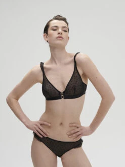 Lucie Soft Cup Triangle Bra - Black -SIMONE PERELE Sales 1 1C8250 015 5