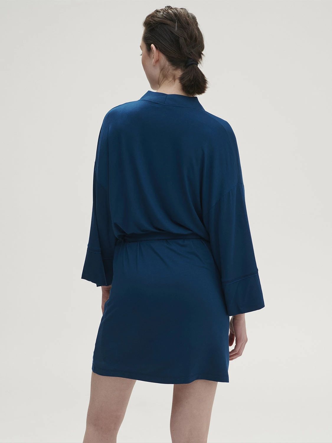 Aurore Kimono Robe - Poseidon Blue 7 Aurore Kimono Robe - Poseidon Blue - Image 5